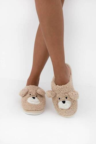 Pantuflas de mujer Mary Sensis - beige