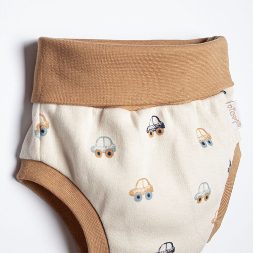 Bloomers para bebé Nicol 222087 2-pack de algodón crema y con coches