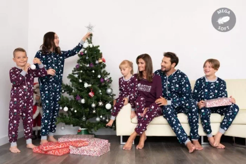 Pijama Sid Niños Moda Italiana- estampado burdeos