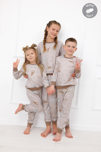 Italian Fashion Filka pijama infantil Mega Soft larga con gatos cálida