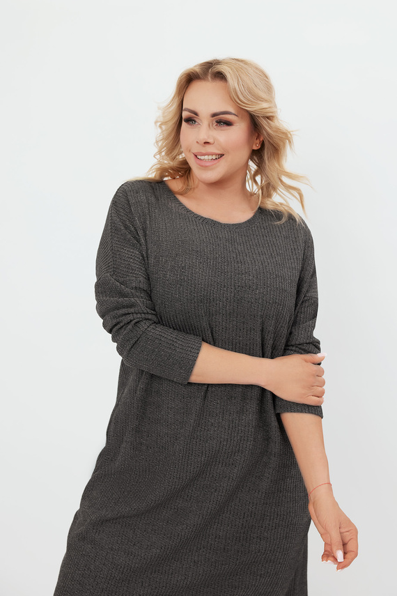 Avira túnica de manga larga para mujer Italian Fashion - dark melange