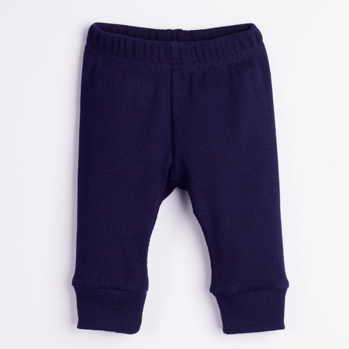 228021 Nicol FARMA Pantalones para bebé azul marino elásticos con canalé