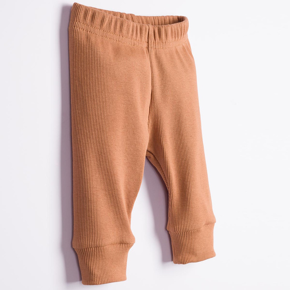 228018 Nicol FARMA Pantalones para bebé marrones elásticos con canalé