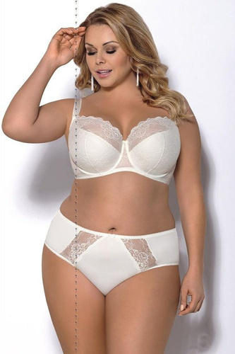 Gorsenia K 357 Blanca Sujetador semi-acolchado talla grande - crudo