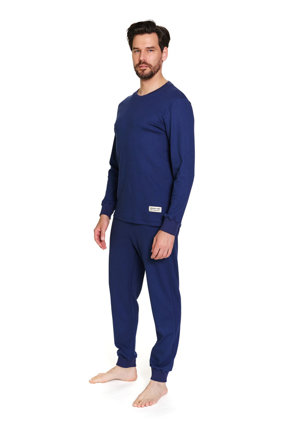 7350 Doctor Nap pijama de hombre - algodón acanalado, comodidad y estilo - cosmos