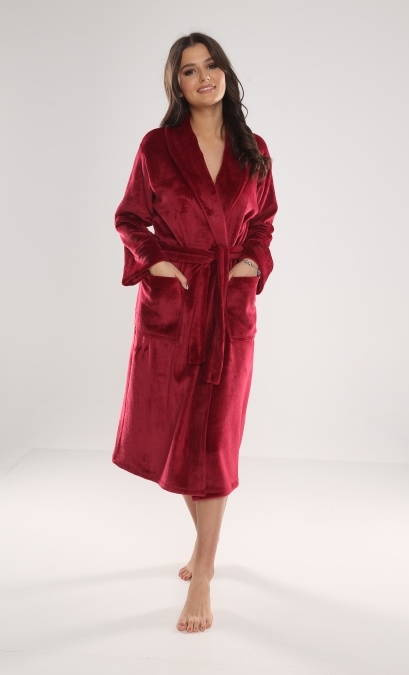 628 Albornoz largo de mujer Abigail Forex - granate