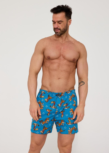 Bóxer hombre Cornette Classic 011/191 Horses algodón – bóxer holgado con botón