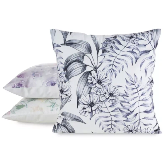 Funda cojín 45x45 Mink 30 Eurofirany terciopelo flores