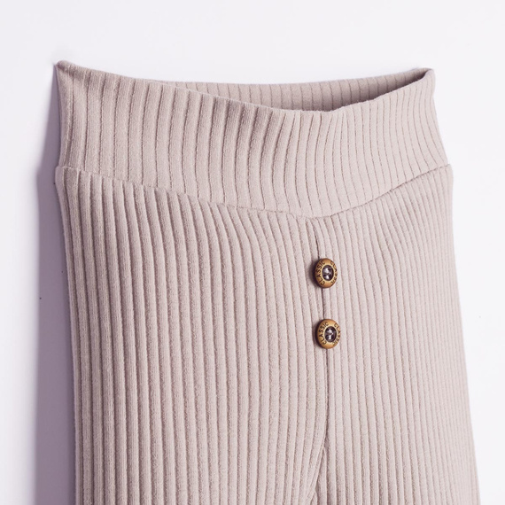 228016 Nicol FARMA Pantalones para bebé de algodón acanalado gris