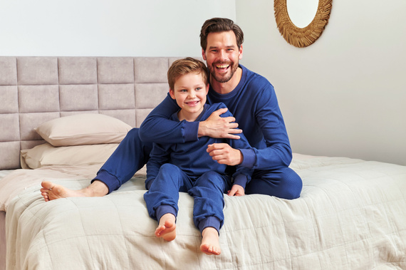 7351 Doctor Nap pijama de algodón para niños - comfort classics - azul marino