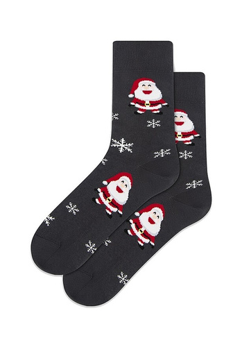 U04.156 Gatta Christmas Socks - calcetines unisex de algodón de colores, modelo 972 antracita