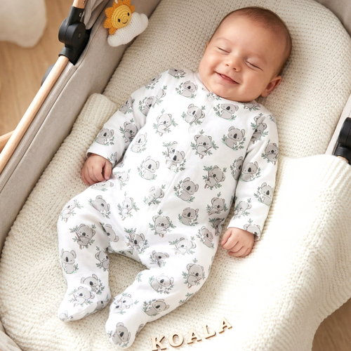 ABN-5206 Pijama enterizo para bebé Nini Sweet Koala 100% algodón orgánico