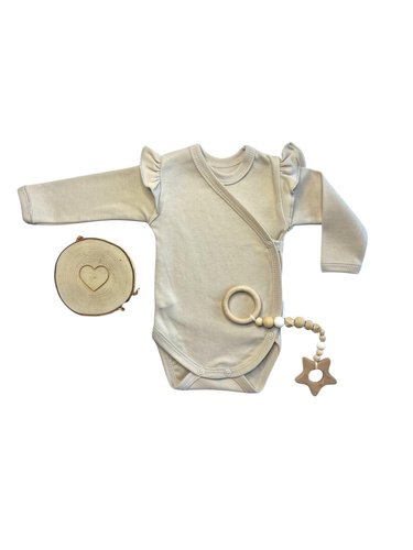 Mamatti body manga larga niña BD15228 - 100% algodón | OEKO-TEX | Calidad polaca