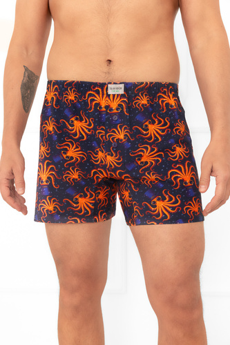 Oskar - Calzoncillos sueltos para hombre con estampado de pulpos | Moda Italiana