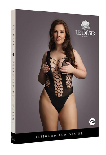 Bodystocking DES023 Le Désir body sensual con cortes geométricos