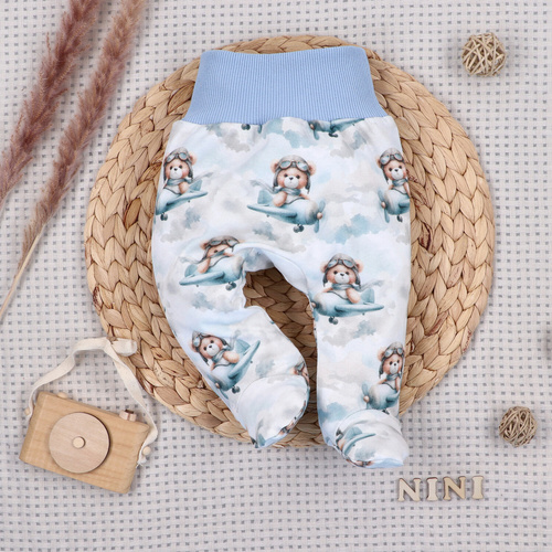 NINI Baby Bear Pilot polaina para bebé orgánica 100% ABN-5750/PIL