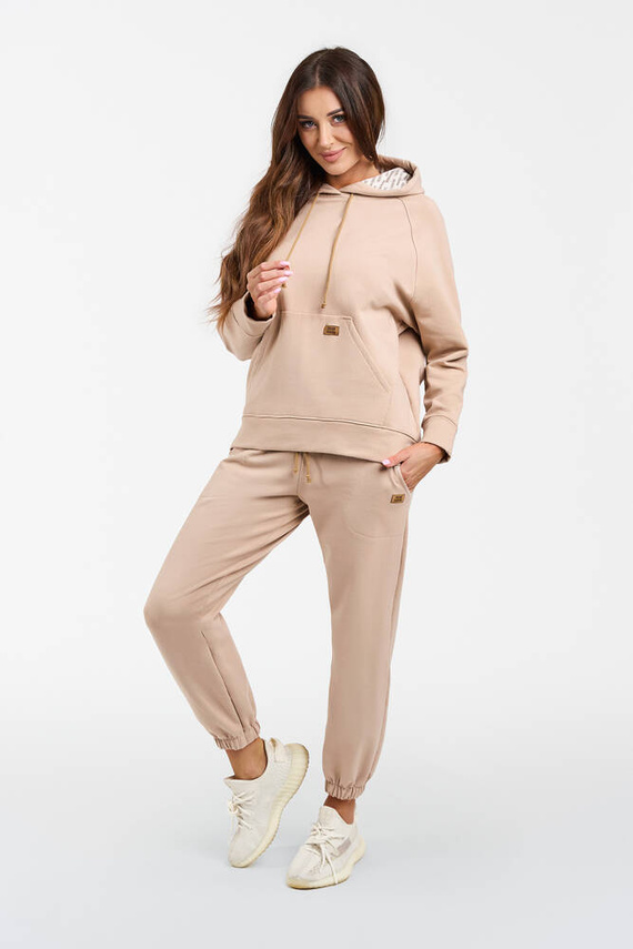Sudadera con capucha Viva Mujer Fashion - beige