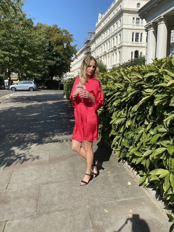 370 Bata de mujer Laurine Forex - frambuesa