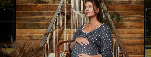 Camisón manga 3/4 Antilia Moda Italiana - estampado