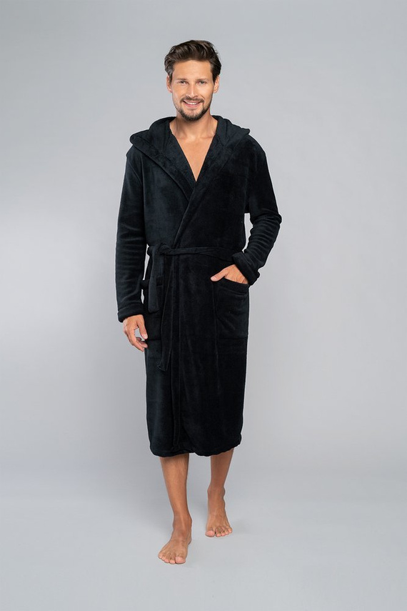 Mimas Albornoz para hombre con capucha Italian Fashion- grafito