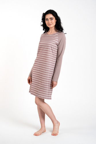 Camisón Oda Moda Italiana - estampado capuchino