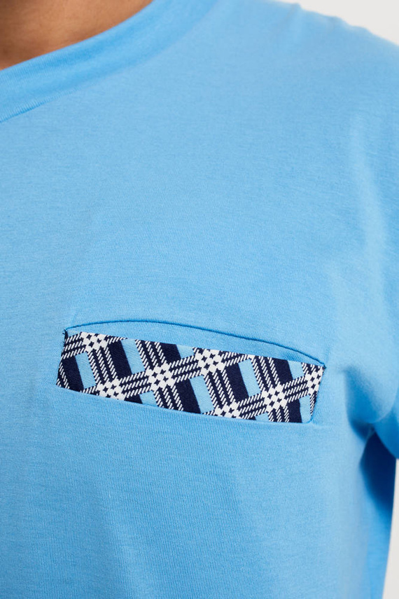 Jaromir Hombres de manga larga, pantalón largo Moda Italiana - azul/print