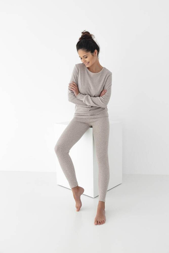 Pijama de mujer Mabel Sensis - beige melange