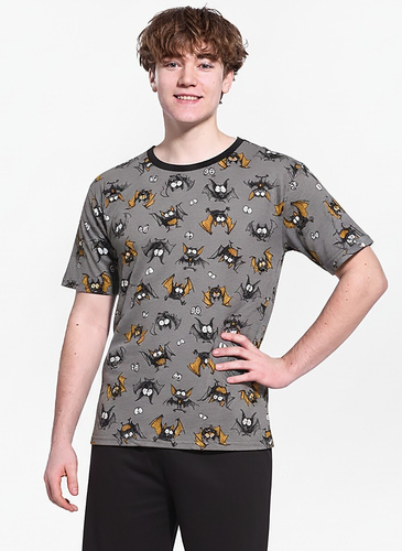 133/53 Bat F&Y pijama juvenil Cornette gris - algodón, manga corta