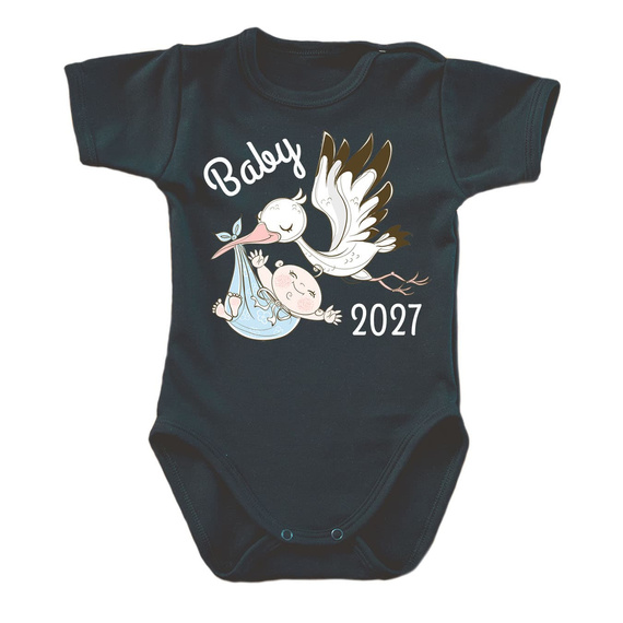 Body para bebé moocha BABY 2027 negro 100% algodón