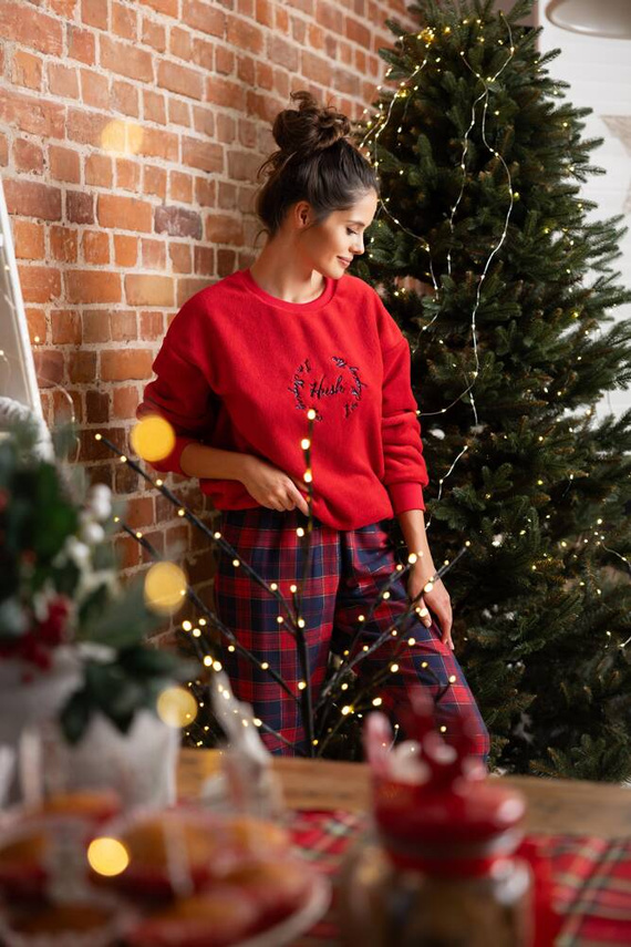 Cordelia Sensis pijama de mujer - azul marino-rojo