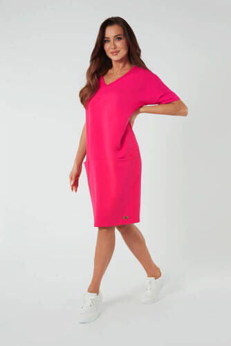 Túnica de manga corta para mujer Stella Italian Fashion - fucsia