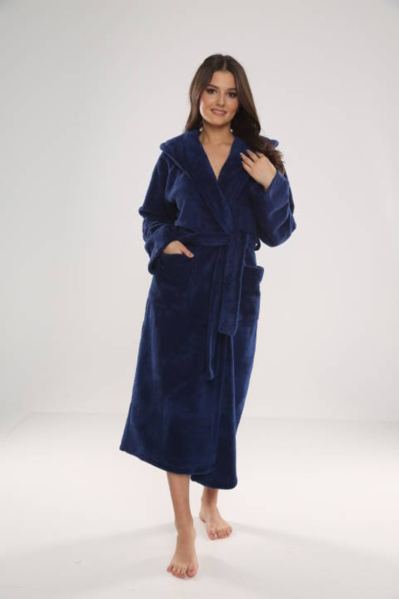 807 Luna II Bata larga de mujer Forex - Azul marino