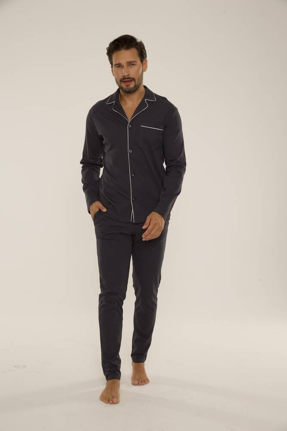 729 Norberto Pijama de hombre De Lafense - grafito