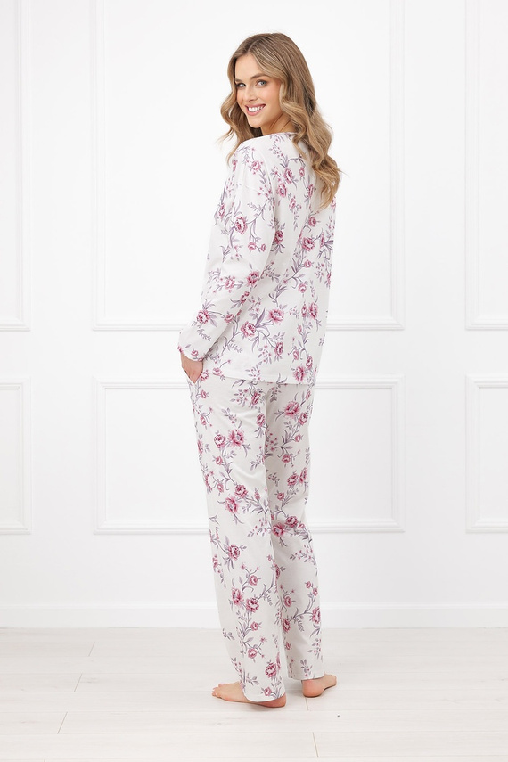 Pijama de mujer Beauty Italian Fashion 100% algodón manga larga pantalón