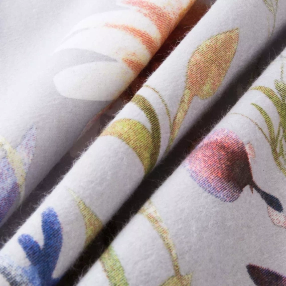 31512/2 Juego de cama Flannelove Darymex gris colorido floral, 100% algodón, cálido y suave