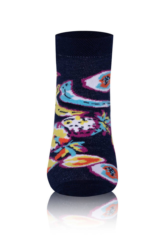 S139S Fruce Calcetines de moda italiana - azul marino