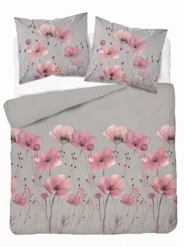 5493 B Detexpol Satin Stories gris | 100% algodón, tejido de raso, cremallera, caja de regalo