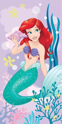 Ariel la Sirenita Disney Kids25 toalla de playa de algodón | Para niñas | Para la playa, piscina Jerry Jabrics