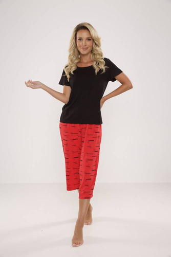 661 Pijama de mujer Cat Love Forex - rojo