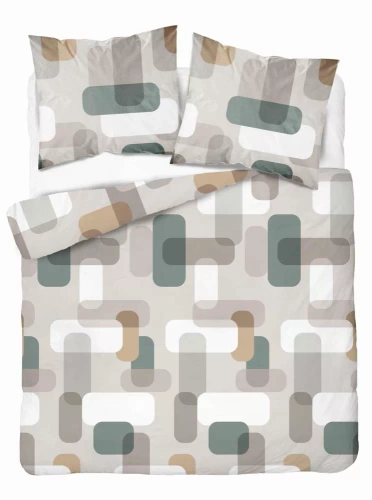 5487 A Detexpol Satin Stories ropa de cama gris| 100% algodón, tejido satinado, cremallera, papel de regalo