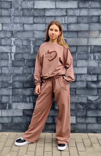 Gaja Sudadera niños Bambarillo marrón | sudadera de algodón elástico