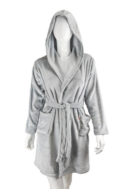 378 Albornoz infantil Junior Soft Forex - gris