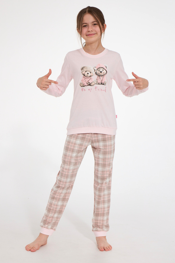 Pijama para niña Cornette 594/202 592/202 Be My Friend 100% algodón manga larga