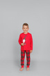 Narvik Pijama de niño rojo