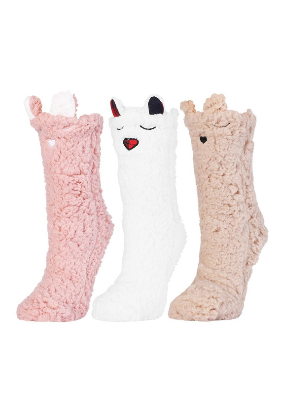 Moraj calcetines de las mujeres CDC1600-001 blanco rosa- puffy, smiley y ABS antideslizante