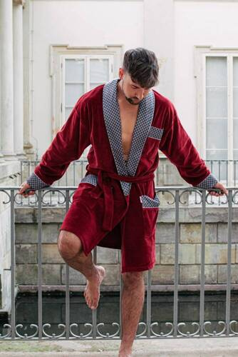 772 Bata de hombre Bonjour forex - granate