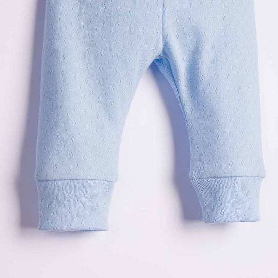 224050 Nicol Pantalones para Bebé Azules 100% Algodón Calado