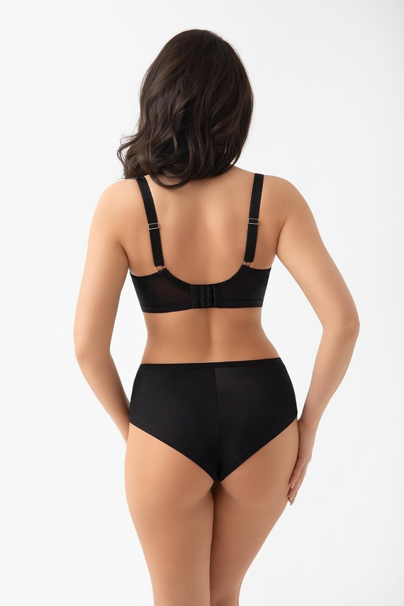 B 020 Lori Gorsenia Braguitas brasileñas negras de microfibra invisibles bajo la ropa