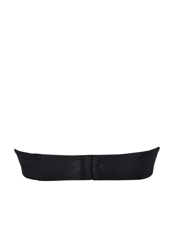 2550 Sujetador bandeau - acolchado, liso, con tirantes extraíbles Sielei negro