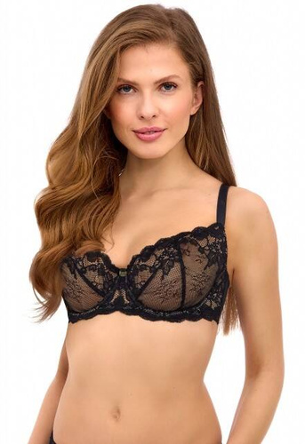 2510 Sujetador suave negro Lupoline